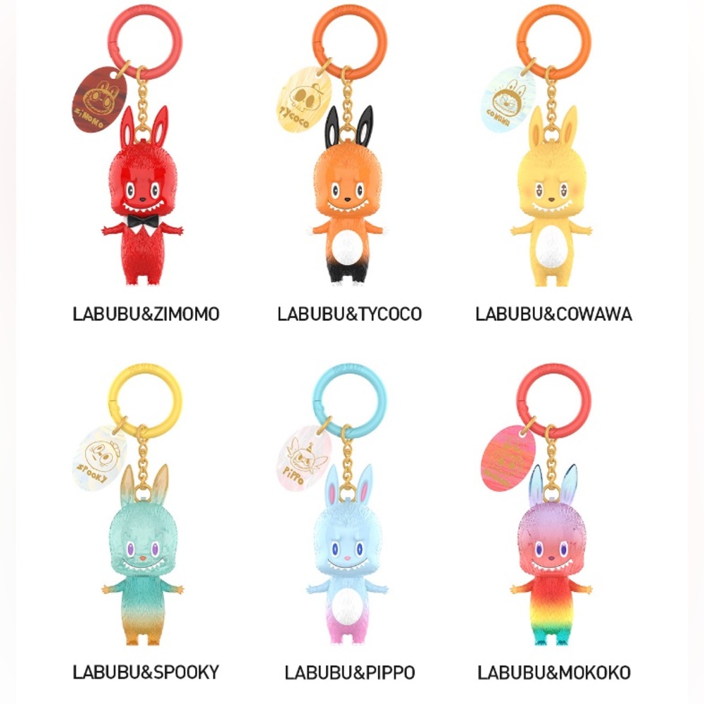 LABUBU & MOKOKO - POP MART The Monsters 10th Anniversary Series Figure Keychain - Picture 5 of 6